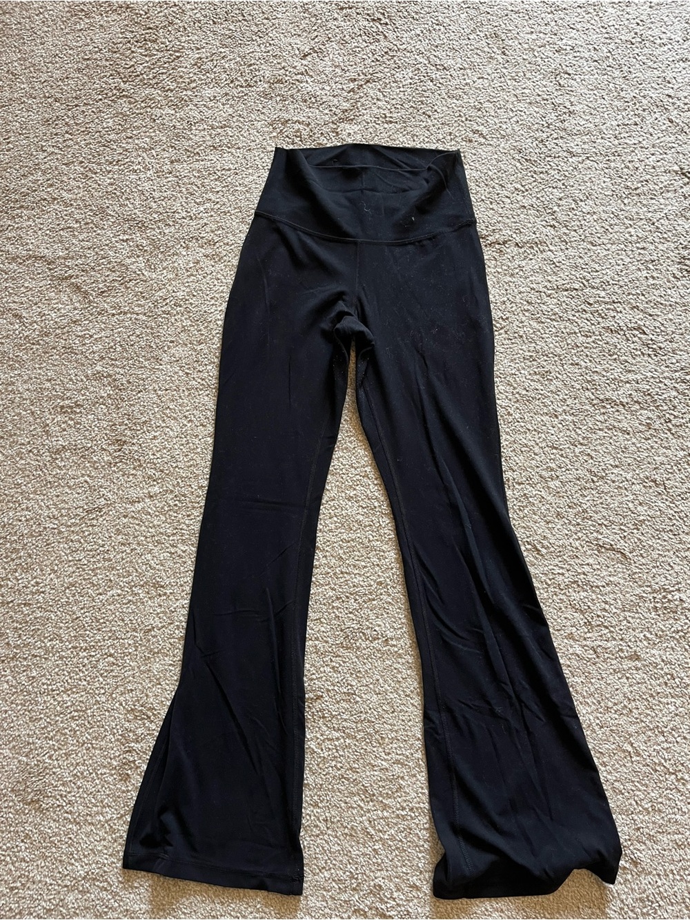 Aritzia Black High-Waist Flare Leggings